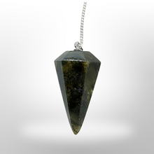 Load image into Gallery viewer, Labradorite pendulum &amp; Dowsing kit