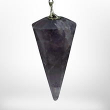 Load image into Gallery viewer, Amethyst Pendulum &amp; Dowsing kit