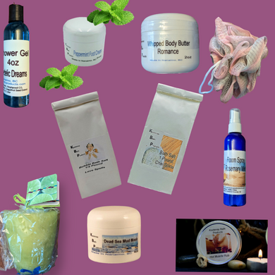 Gift Basket -Massage & Romance - Kootenay Bath Products