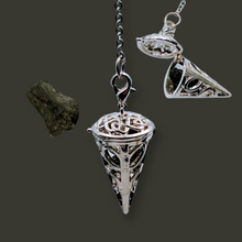 Load image into Gallery viewer, Moldavite, Pendulum &amp; Dowsing kit