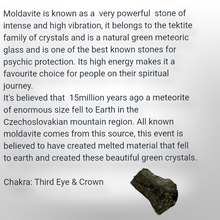 Load image into Gallery viewer, Moldavite, Pendulum &amp; Dowsing kit