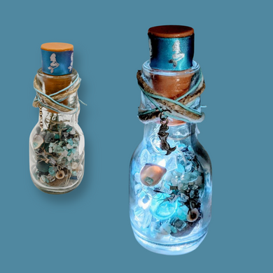 Mini Mermaid, Night light  - Siren Sea Glass