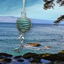 Load image into Gallery viewer, Sea Glass, Mermaid, Necklace -Echo of a Stone