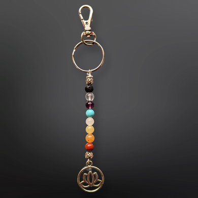 Keychain, Chakra Lotus, Aromatherapy