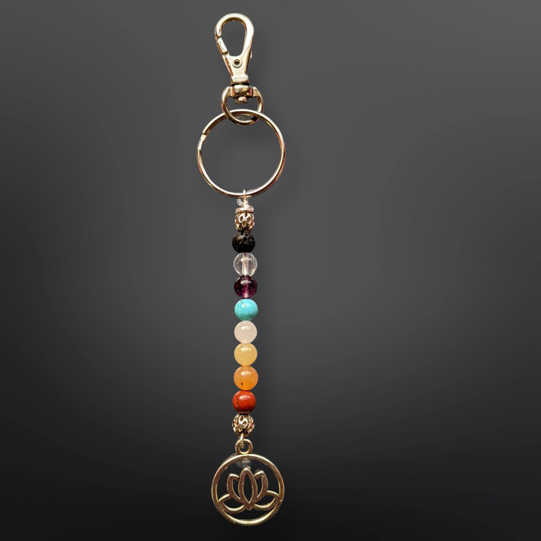 Keychain, Chakra Lotus, Aromatherapy