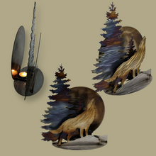 Load image into Gallery viewer, Wolf, 3 dimensional,Candle holder- Metal Art