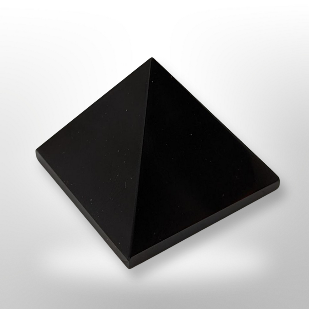 Black Obsidian pyramid