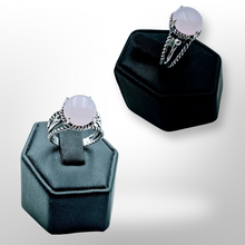 Load image into Gallery viewer, Silver, Rose Quartz, Ring