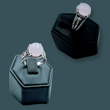 Load image into Gallery viewer, Silver, Rose Quartz, Ring