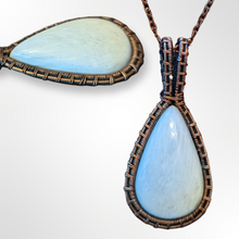 Load image into Gallery viewer, Scolecite, Copper Necklace - Echo of a Stone