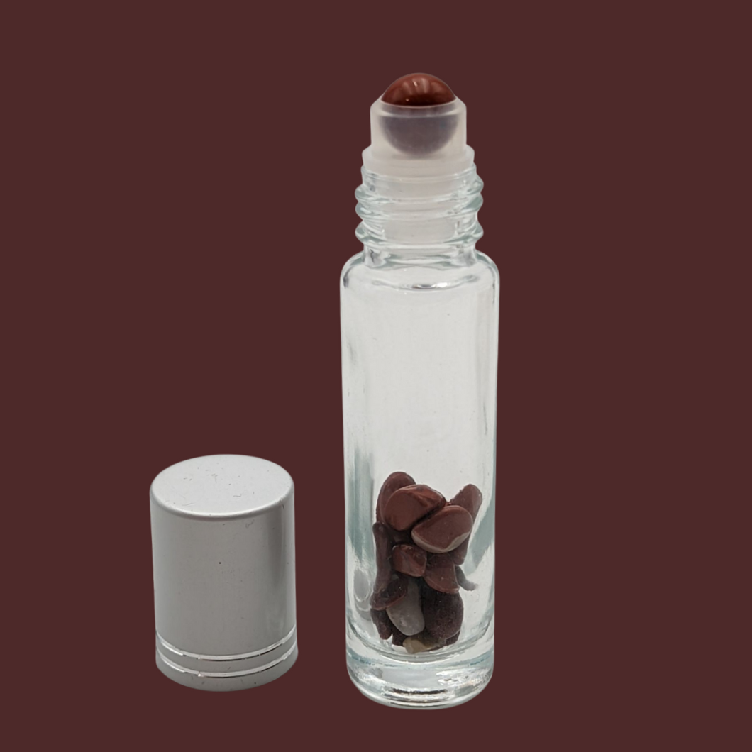 Roller Ball Bottle -Red Jasper