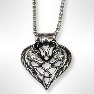 Wolf Triquetra pendant & Chain