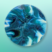 Load image into Gallery viewer, Acrylic Flow Art on vinyl, Resin Coated -  local pick up