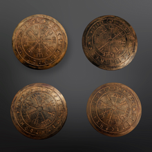 Load image into Gallery viewer, Viking Compass - Coasters - Raven Stone