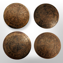 Load image into Gallery viewer, Viking Compass - Coasters - Raven Stone