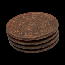 Load image into Gallery viewer, Viking Compass - Coasters - Raven Stone