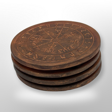 Load image into Gallery viewer, Viking Compass - Coasters - Raven Stone