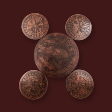 Load image into Gallery viewer, Viking Compass - Coasters &amp; Trivet - Echo of a Stone