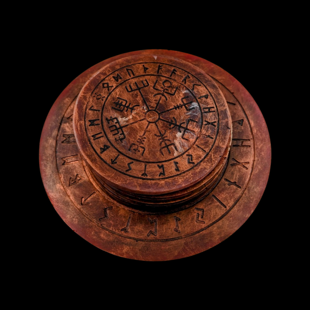 Viking Compass - Coasters & Trivet - Echo of a Stone