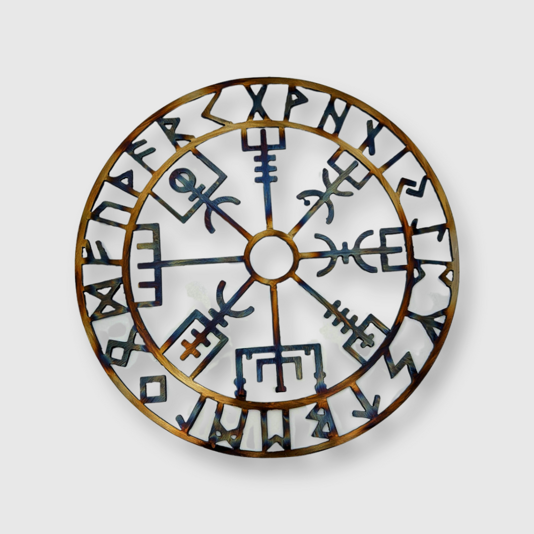 Viking Compass-Metal Art