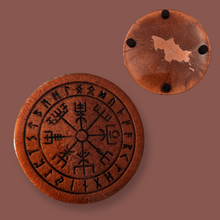 Load image into Gallery viewer, Viking Compass, Coaster - Echo of a Stone