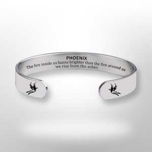 Hidden Inspirational Bracelet - Phoenix