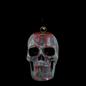 Skull rear view mirror hanger - Raven Stone