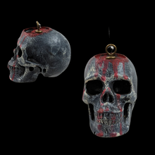 Load image into Gallery viewer, Skull rear view mirror hanger - Raven Stone