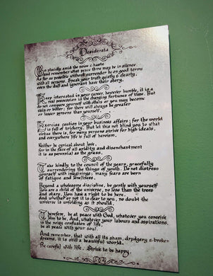 Desiderata on metal local pick up